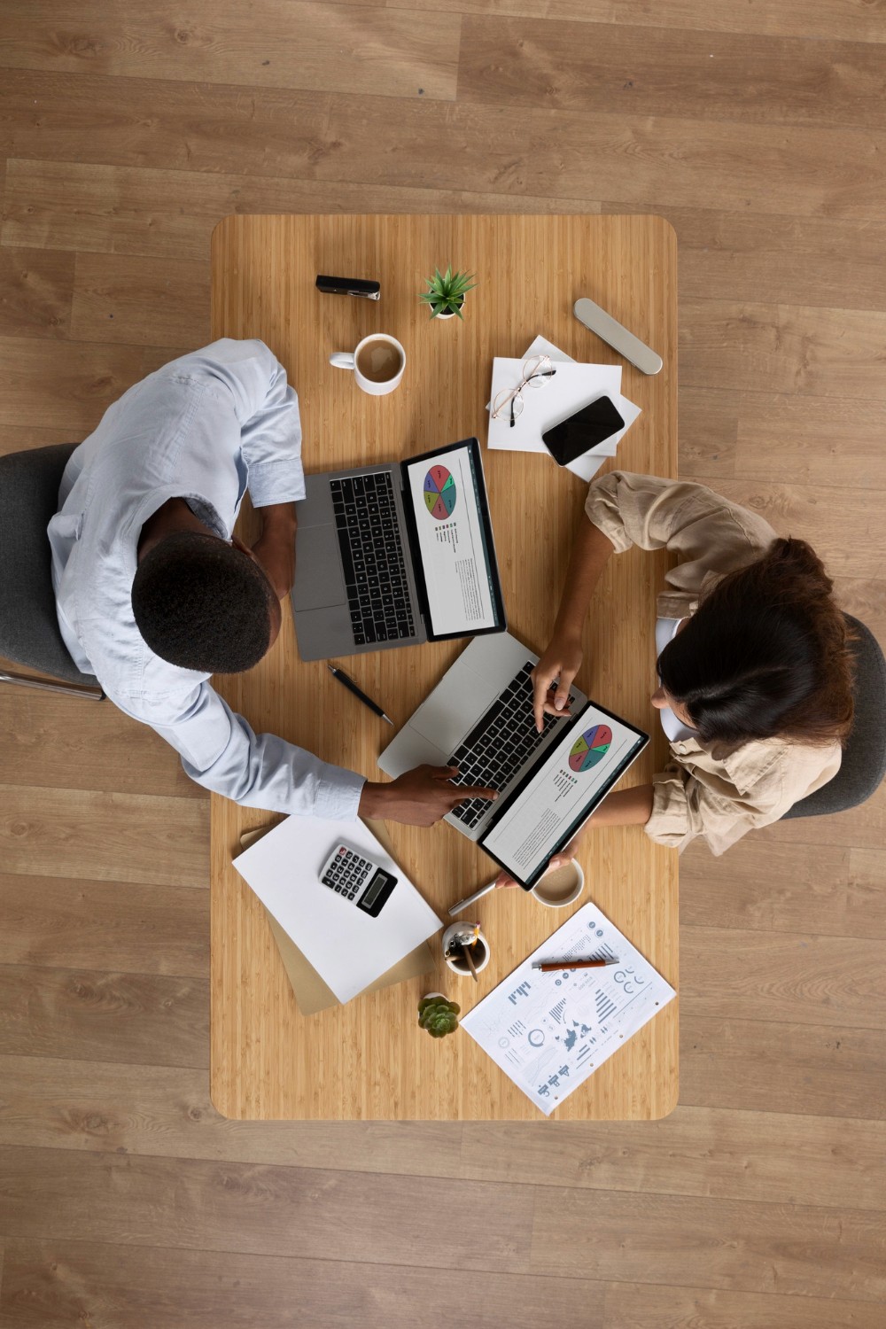 Two Person with a Laptop